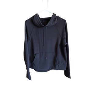 Athleta SZ Medium black hoodie sweatshirt athletic casual